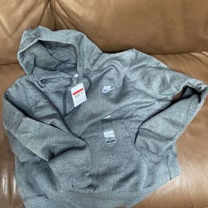 Men’s large gray Nike pull over hoodie